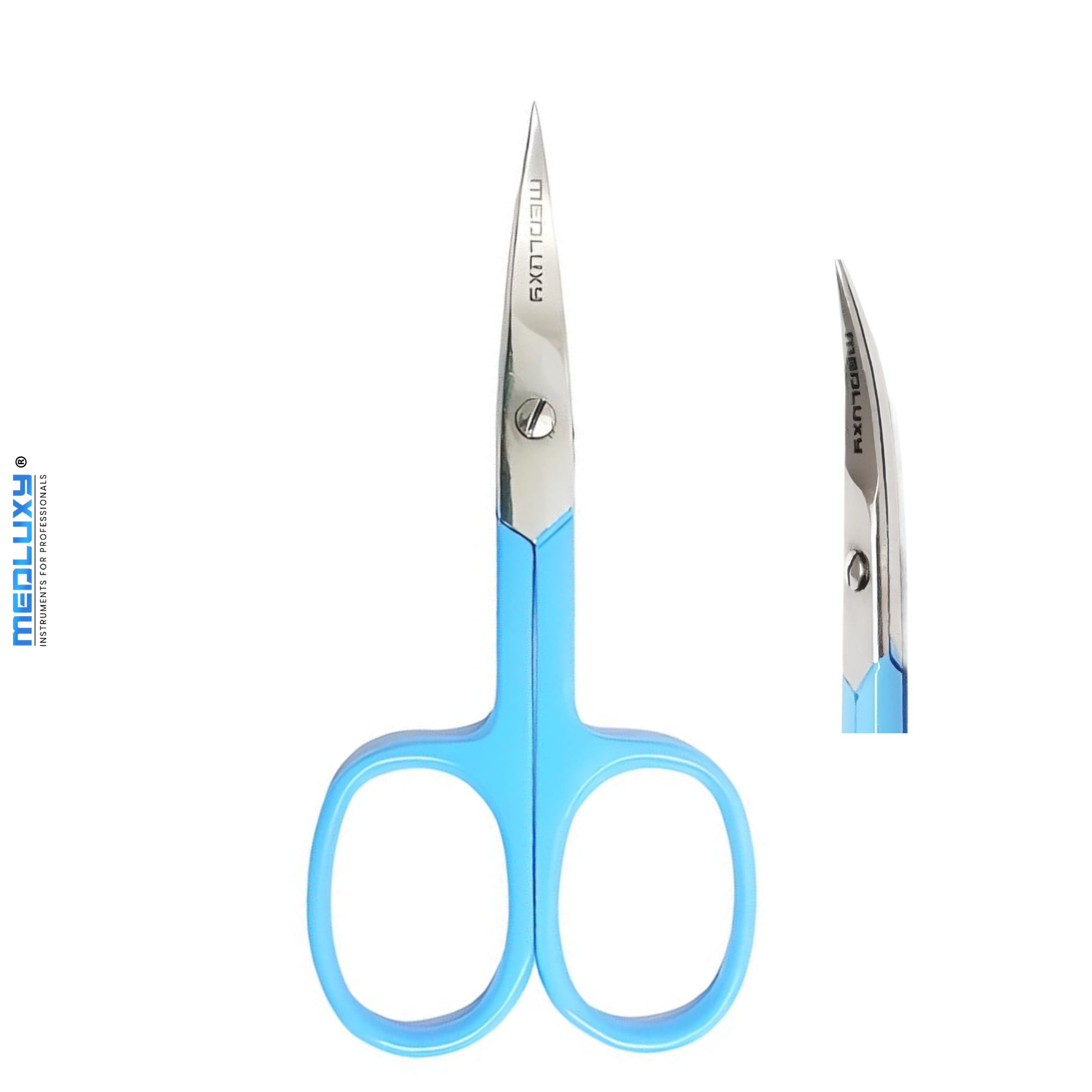 Medluxy - Nagelschaar - 9 cm - Gebogen - Blauw